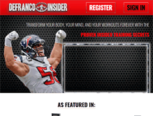 Tablet Screenshot of defrancoinsider.com
